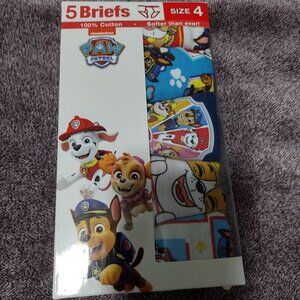 Paw patrol 5 pairs boys cotton Briefs size 4